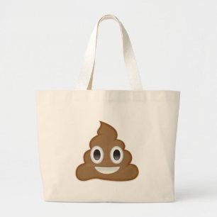 Poo Emojiの山 ラージトートバッグ