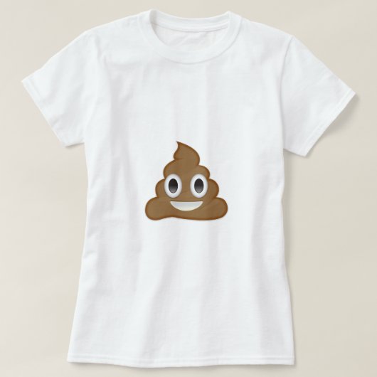 Poo Emojiの山 Tシャツ (デザイン正面)