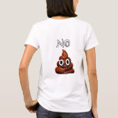 Poo EmojiのTシャツ無し Tシャツ (裏面)