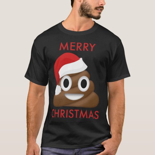 Poo Emoji Merry Christmas必須Tシャツ Tシャツ (正面)