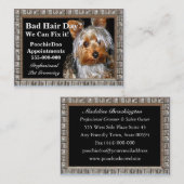 Poochieのプロフェッショナルに手入れをしているペット 名刺 (正面/裏面)