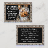 Poochieのプロフェッショナルに手入れをしているペット 名刺 (正面/裏面)