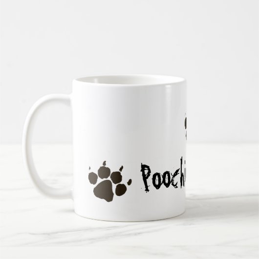 Poochieはここにありました コーヒーマグカップ (左)