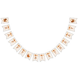 Poochtasticハッピーバースデー名フラグ7を選択 バンティングフラッグ