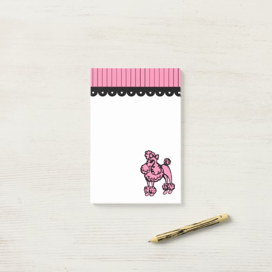 Poodleかわいらし投稿Itメモ ポストイット (デスク上)