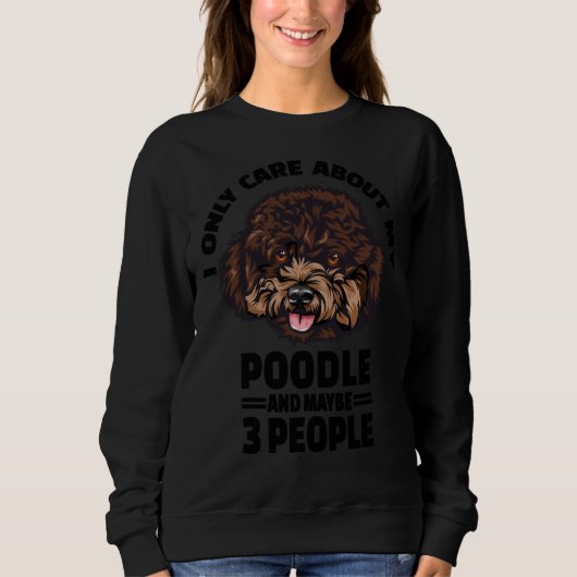 Poodleのステッカー気にIはPoodleとMについてだけ スウェットシャツ (正面)