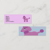 Poodleプロファイルカード スキニー名刺 (正面/裏面)
