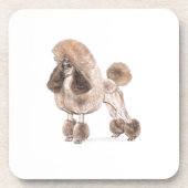 Poodle - – コートを表示 コースター (正面)