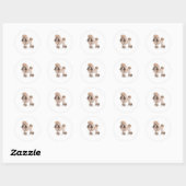 Poodle - – コートを表示 ラウンドシール (シート)