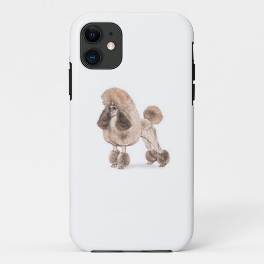 Poodle - – コートを表示 Case-Mate iPhoneケース (裏面)
