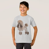 Poodle - – コートを表示 tシャツ (正面フル)
