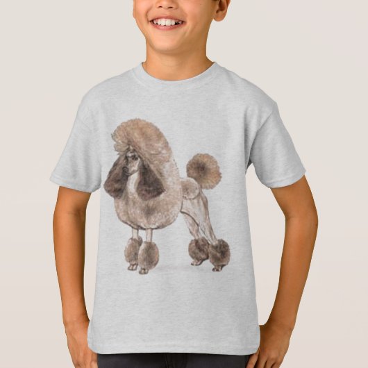 Poodle - – コートを表示 tシャツ (正面)