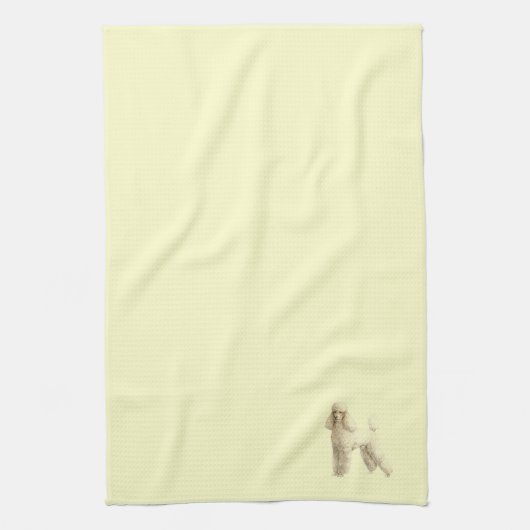 Poodle - – パピークリップ キッチンタオル (縦)