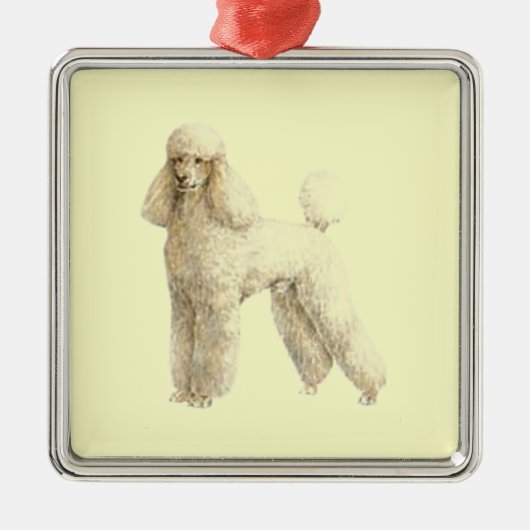 Poodle - – パピークリップ メタルオーナメント (正面)