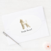 Poodle - – パピークリップ 楕円形シール (封筒)