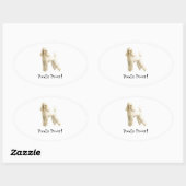 Poodle - – パピークリップ 楕円形シール (シート)