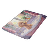 Poodle Bath Time Elegant Bathroom Decor バスマット (アングル)