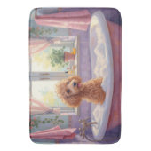 Poodle Bath Time Elegant Bathroom Decor バスマット (正面縦)