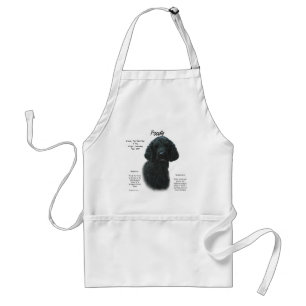 Poodle (blk)履歴デザイン スタンダードエプロン