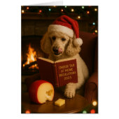 Poodle 'Cheese Tax' Christmas card (正面)