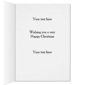 Poodle 'Cheese Tax' Christmas card (内側 (右))