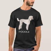 Poodle Crazy Dog Tシャツ (正面)