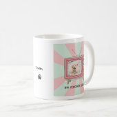 Poodle custom photo mug personalized dog mom  コーヒーマグカップ (正面右)