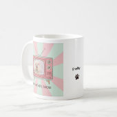 Poodle custom photo mug personalized dog mom  コーヒーマグカップ (正面左)