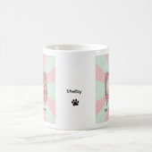 Poodle custom photo mug personalized dog mom  コーヒーマグカップ (中央)