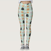 Poodle Cute Dog Lover Pattern レギンス (正面)