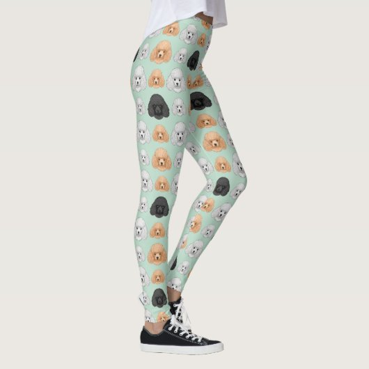Poodle Cute Dog Lover Pattern レギンス (右)