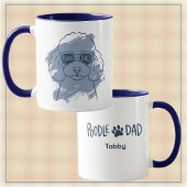 Poodle Dad Mug – Custom Name Dog Lover Gift マグカップ