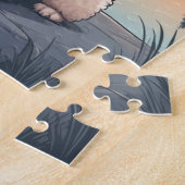 Poodle dog ジグソーパズル (側面)