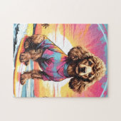 Poodle dog ジグソーパズル (横)