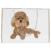 Poodle Dog  ラージペーパーバッグ (裏面)