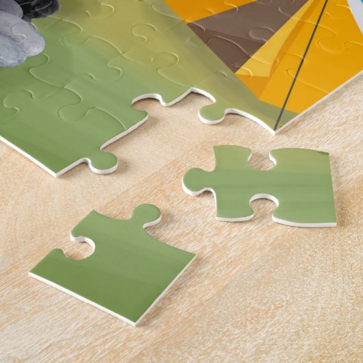 Poodle Dog Camping  ジグソーパズル (側面)