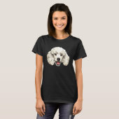 Poodle Dog Face Puppy Pet Animal Poodle  Poodle Mo Tシャツ (正面フル)