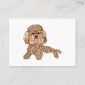 Poodle Dog Pet Grooming 名刺 (正面)