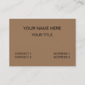 Poodle Dog Pet Grooming 名刺 (裏面)