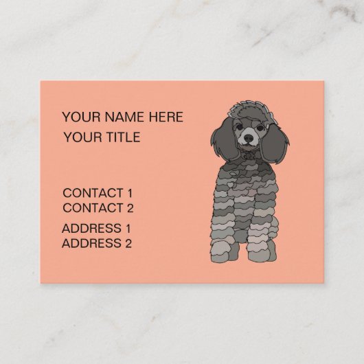 Poodle Dog Pet Grooming 名刺 (正面)