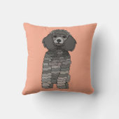 Poodle Dog Pet Kids クッション (裏面)