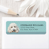 Poodle Dog Return Address Labels ラベル (インサイチュ)