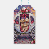 Poodle Dog Valentine's Day  ギフトタグ (正面)