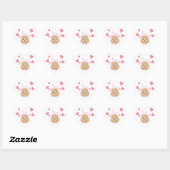 Poodle Gift Wrap Sticker • Valentine I Woof You! ハートシール (シート)