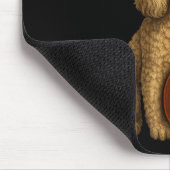 Poodle Halloween Pumpkin Witch Hat Dog Art Family  マウスパッド (コーナー)