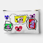 Poodle heart  アクセサリーポーチ (裏面)