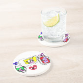 Poodle heart  コースター (側面)