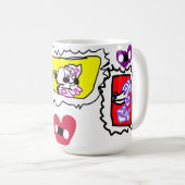 Poodle heart コーヒーマグカップ (正面右)