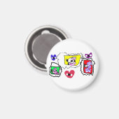 Poodle heart  マグネット (正面/裏面)