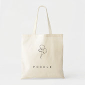 Poodle | Heritage Minimalist Signature Personalize トートバッグ (正面)